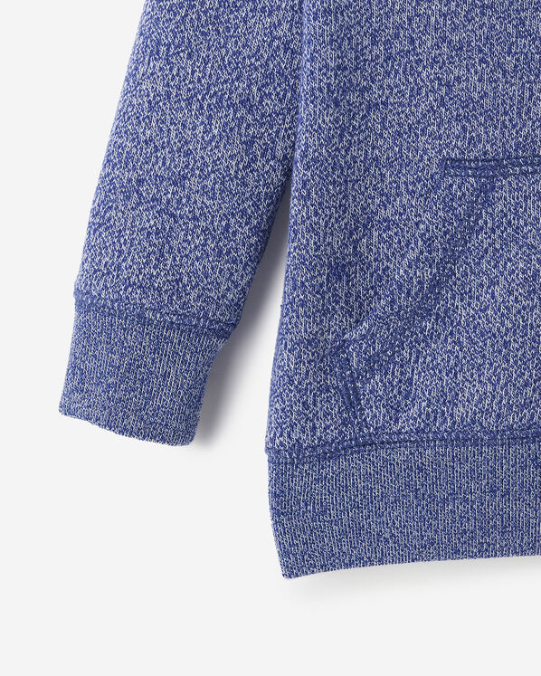 Chandail original &agrave; capuchon et glissi&egrave;re en jersey bouclette de coton bio pour b&eacute;b&eacute;s