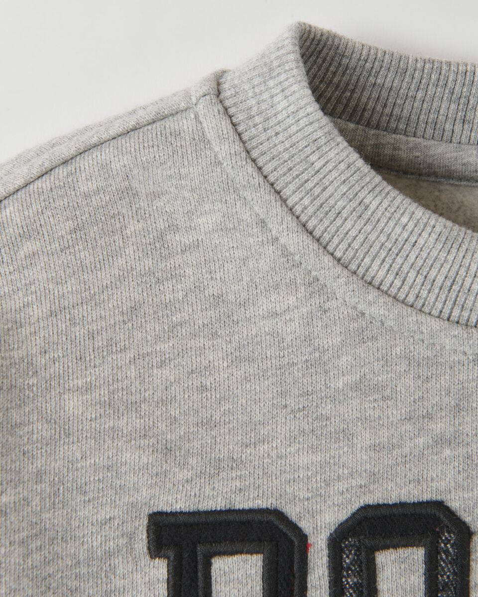 Toddler Relaxed Park Plaid Crew Sweatshirt