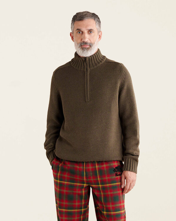 Robson Relaxed Half Zip Stein Sweater