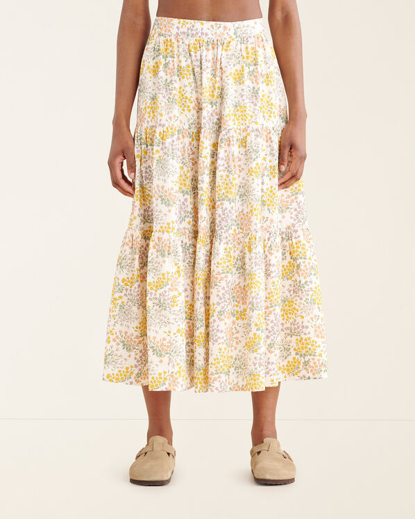 Floral Poplin Skirt