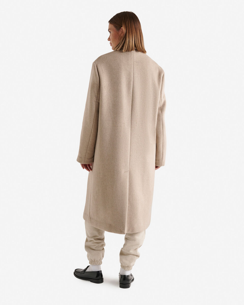 Manteau long en mélange de laine