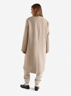 Manteau long en mélange de laine