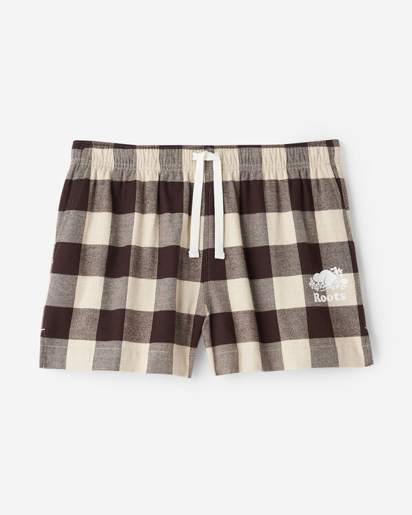 Short de pyjama &agrave; carreaux pour femme