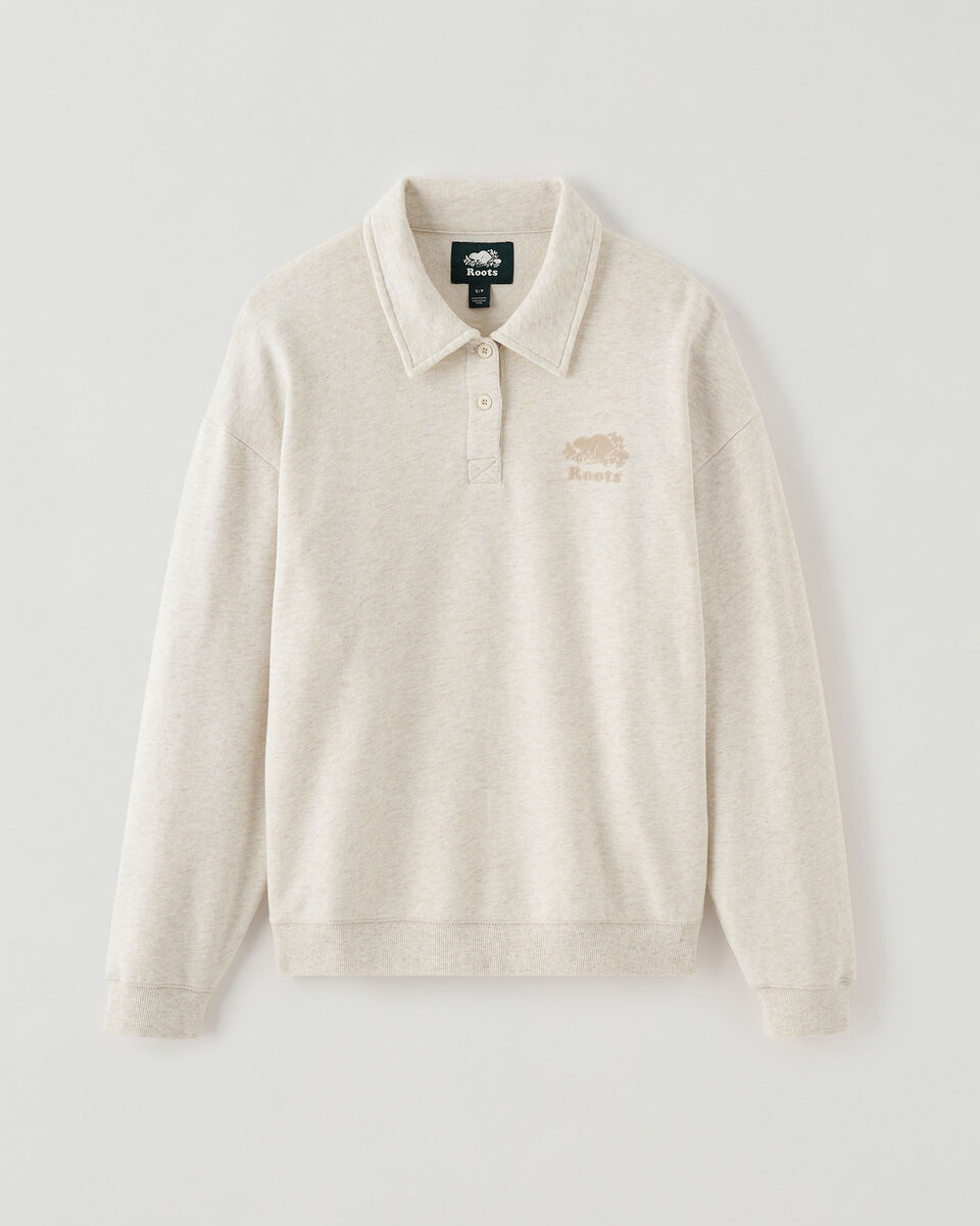 Organic Cooper Relaxed Polo Sweatshirt