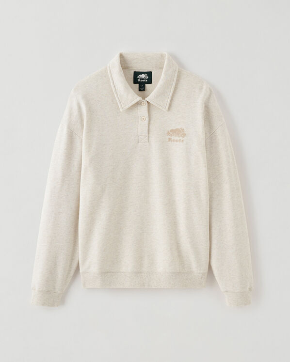 Organic Cooper Relaxed Polo Sweatshirt