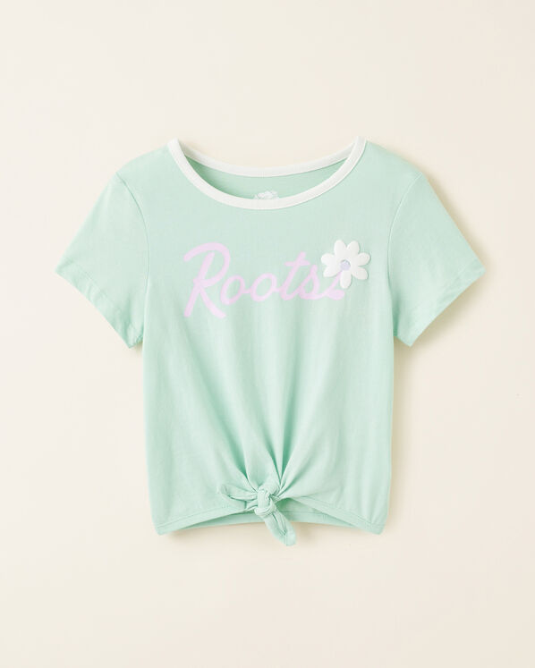 Toddler Girls Floral Tie T-Shirt