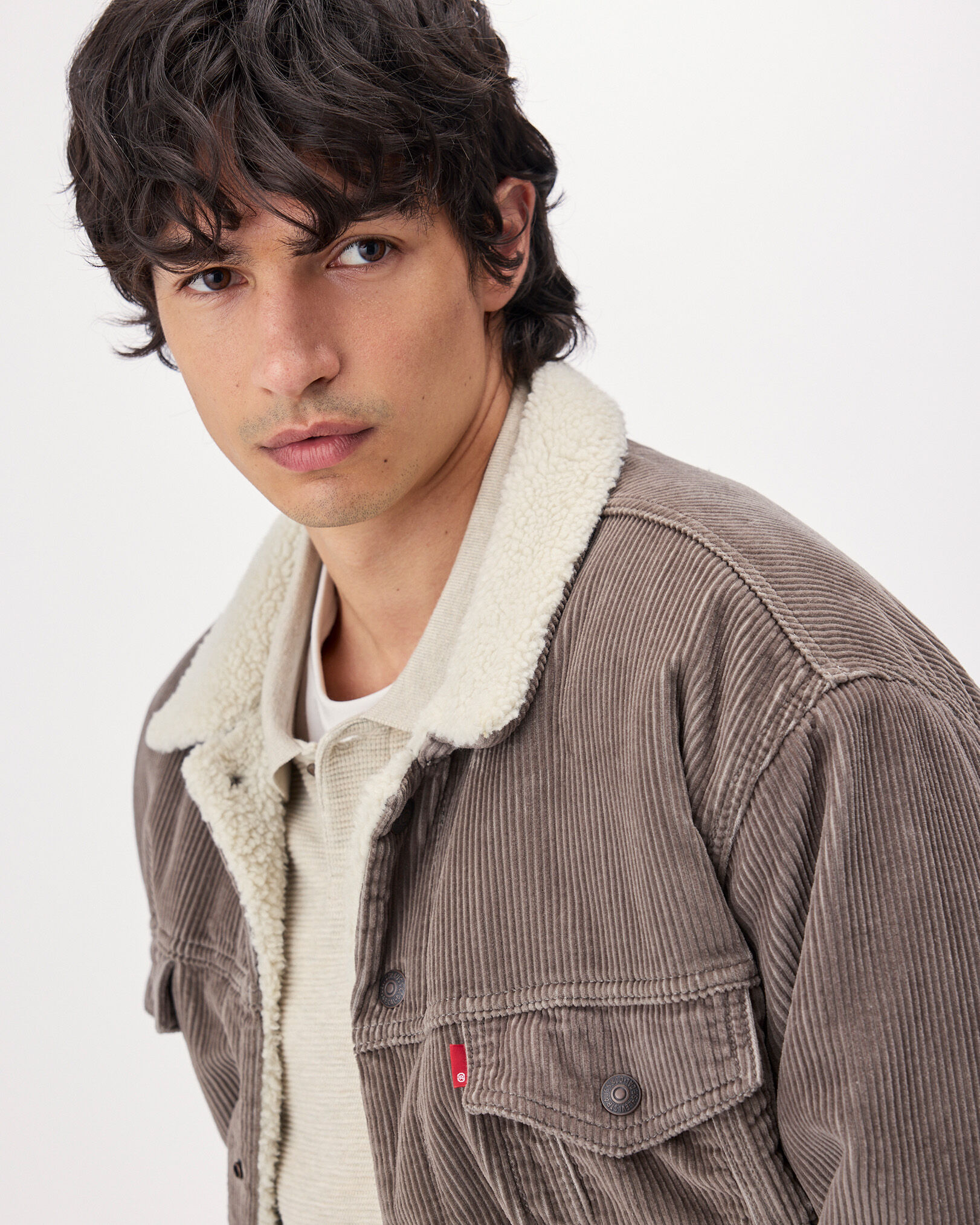 Levi's®  Relaxed Fit Mens Sherpa Trucker Jacket