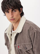 Blouson d&eacute;contract&eacute; en velours c&ocirc;tel&eacute; et en sherpa Levi'sᴹᴰ pour homme 