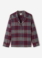 Chemise de pyjama &agrave; carreaux pour femme