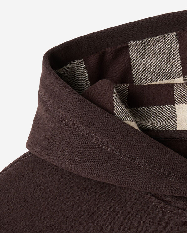 Plaid Applique Hoodie