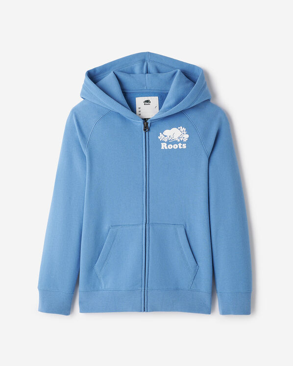 Chandail original à capuchon et glissière en coton bio pour enfants