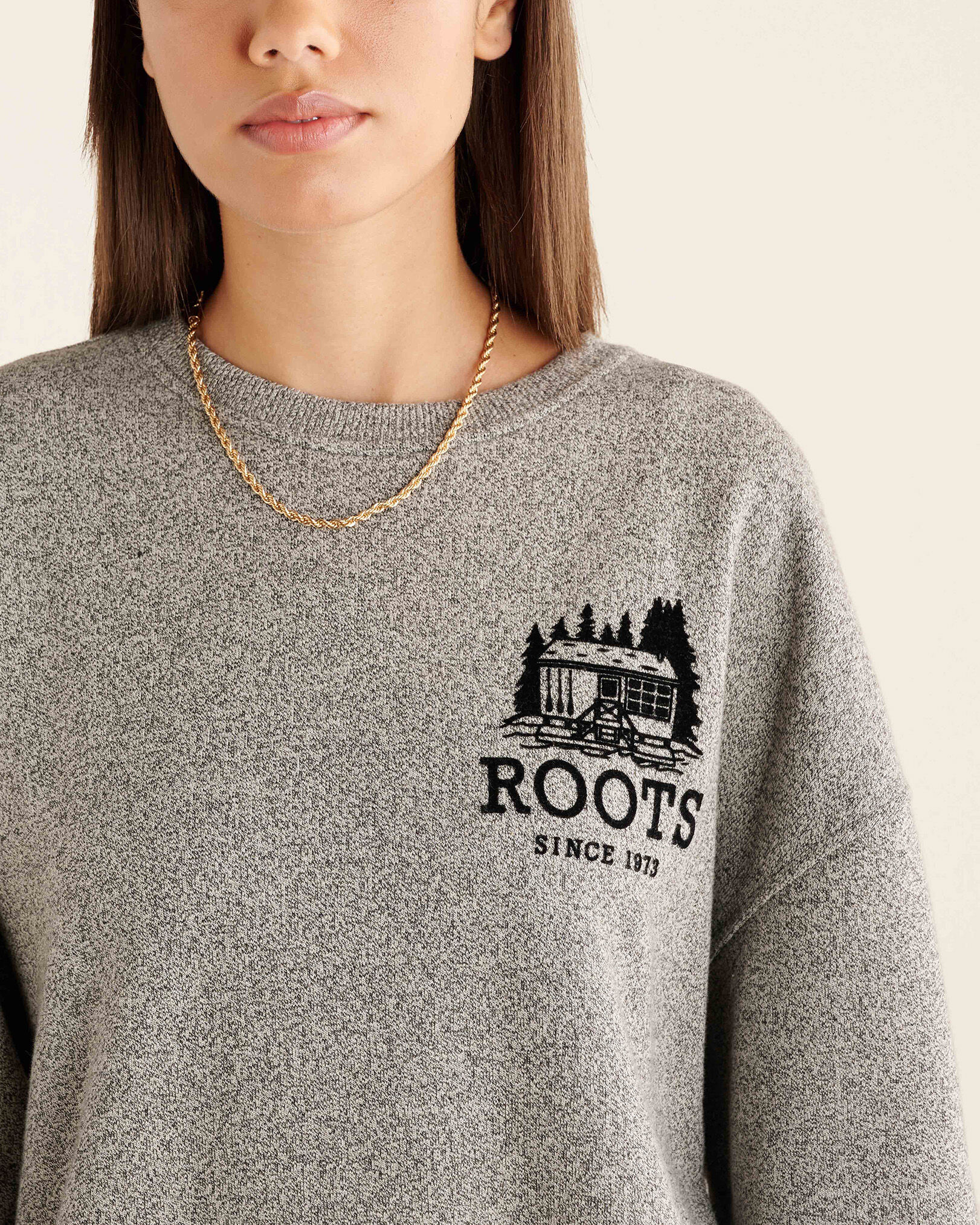 Cabin Relaxed Crew Sweatshirt Sweatshirts and Hoodies Roots