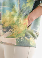 Beaver Canoe Landscape Hoodie