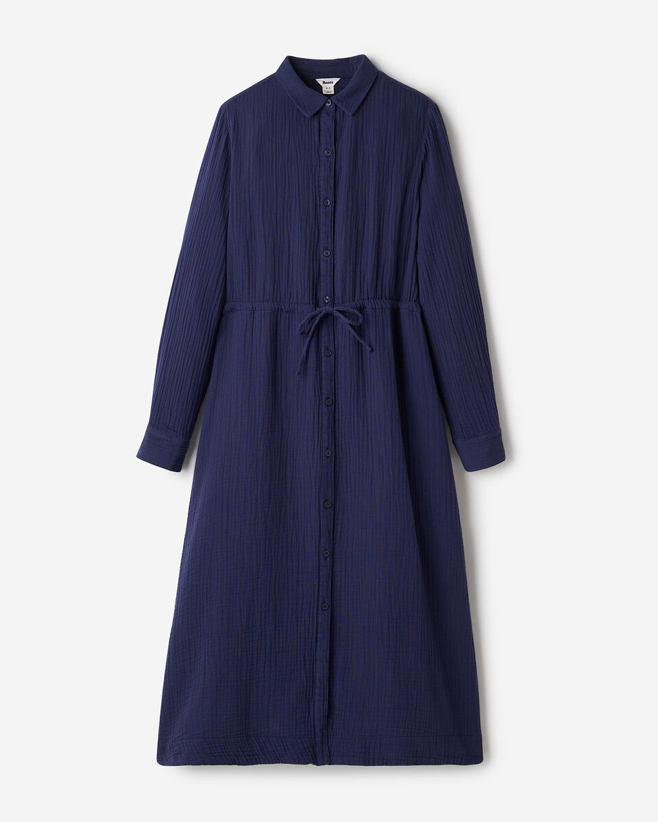 Robe chemise en gaze de coton Isla