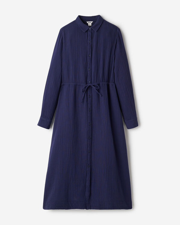 Robe chemise en gaze de coton Isla