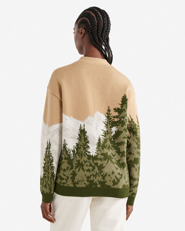 Landscape Intarsia Cardigan