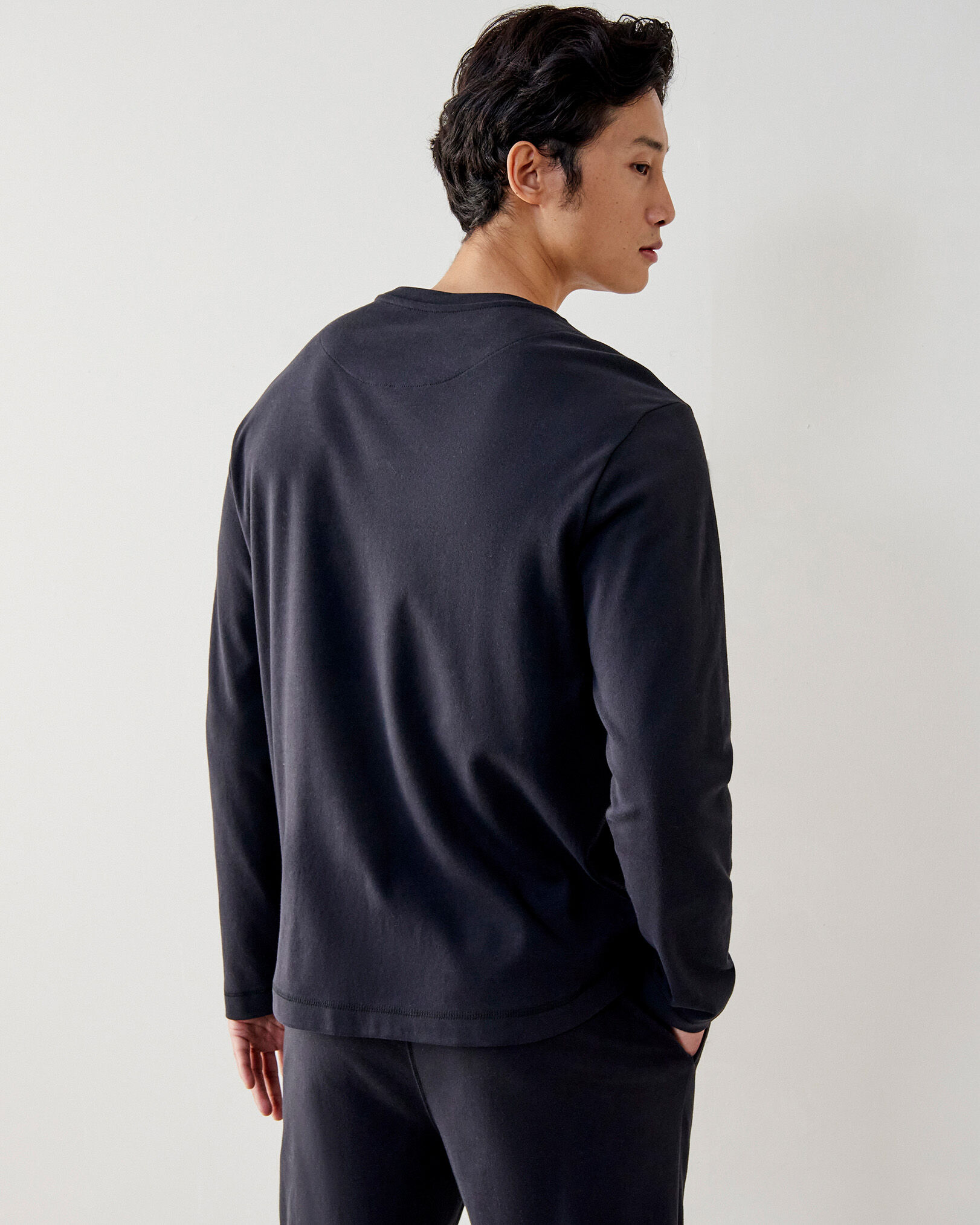 Sleeve henley store shirt lounge sleepwear
