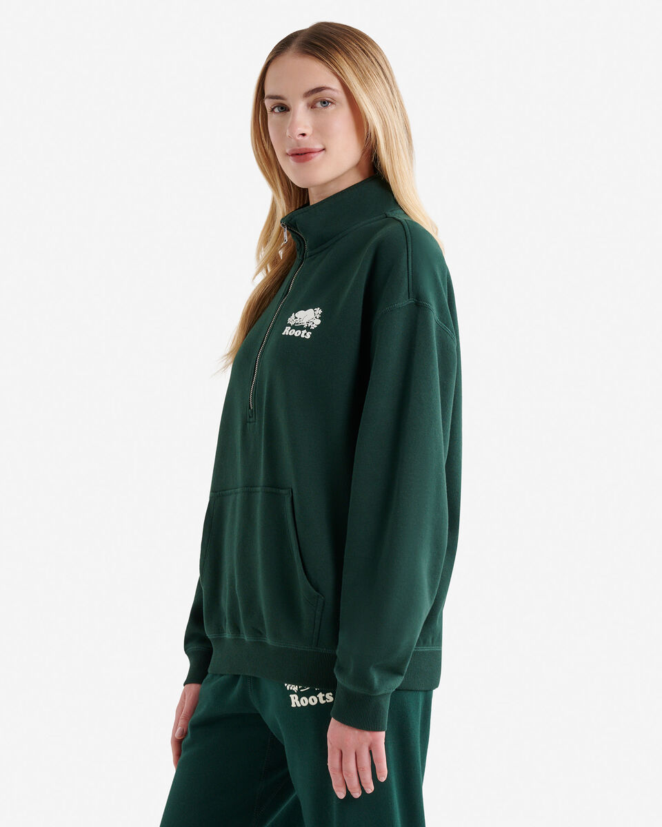 Organic Cooper Relaxed Half Zip Stein