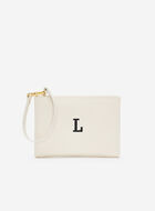 Monogram Wristlet Ivory