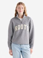 Roots Applique Half Zip Stein