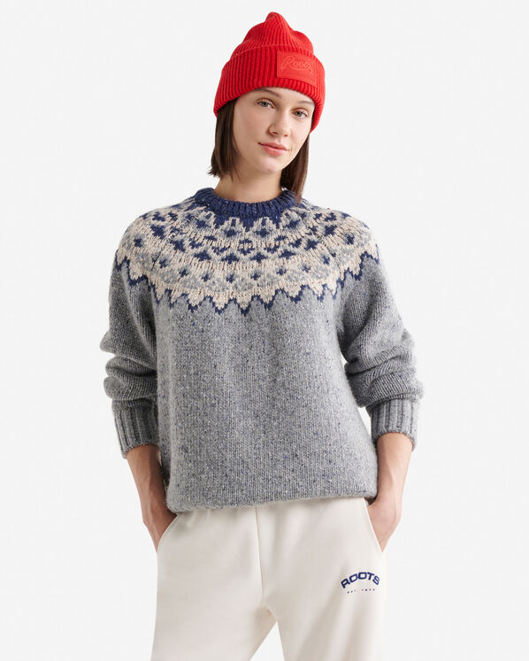 Oversized Fair Isle Sweater