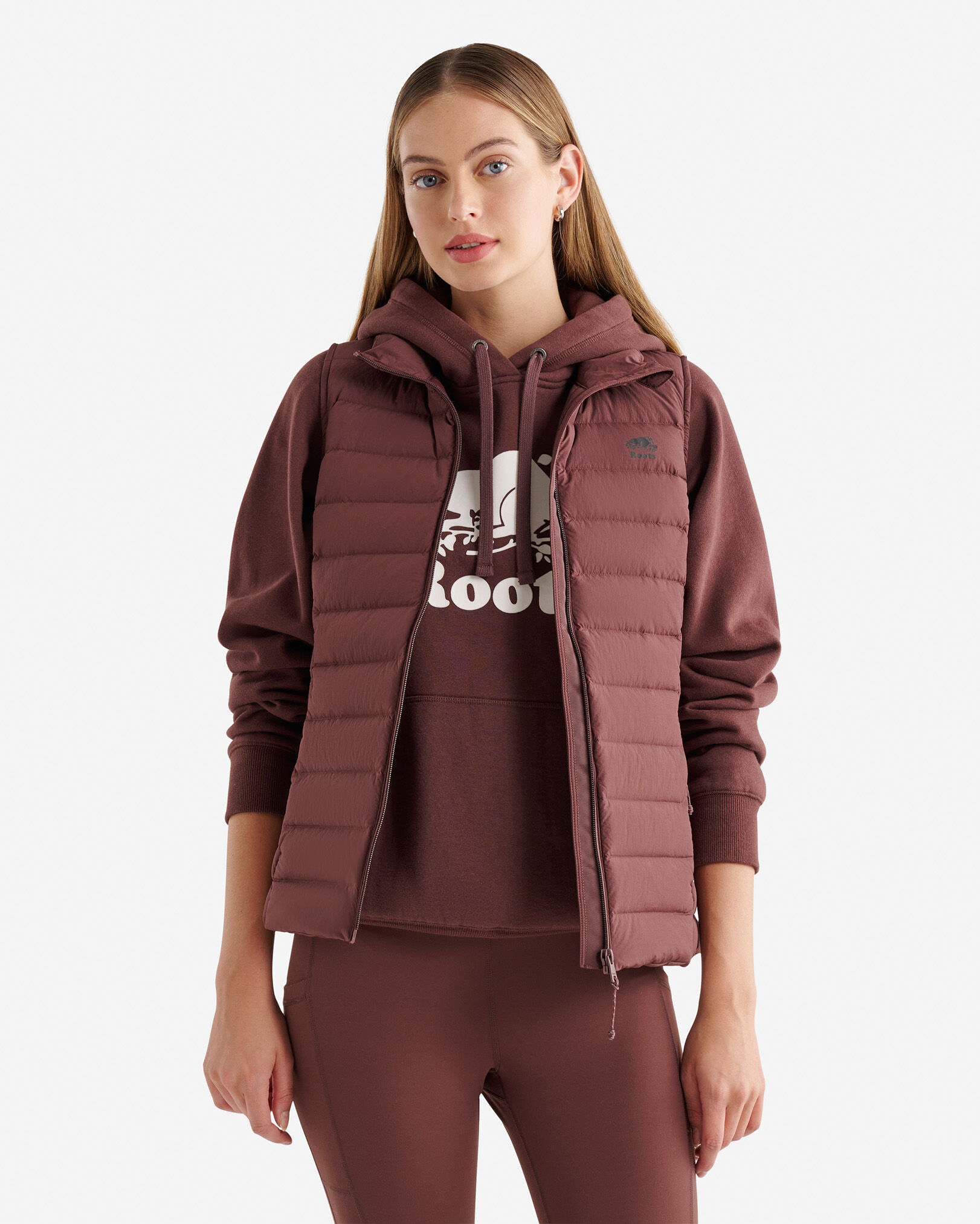 Veste en duvet compressible Roots