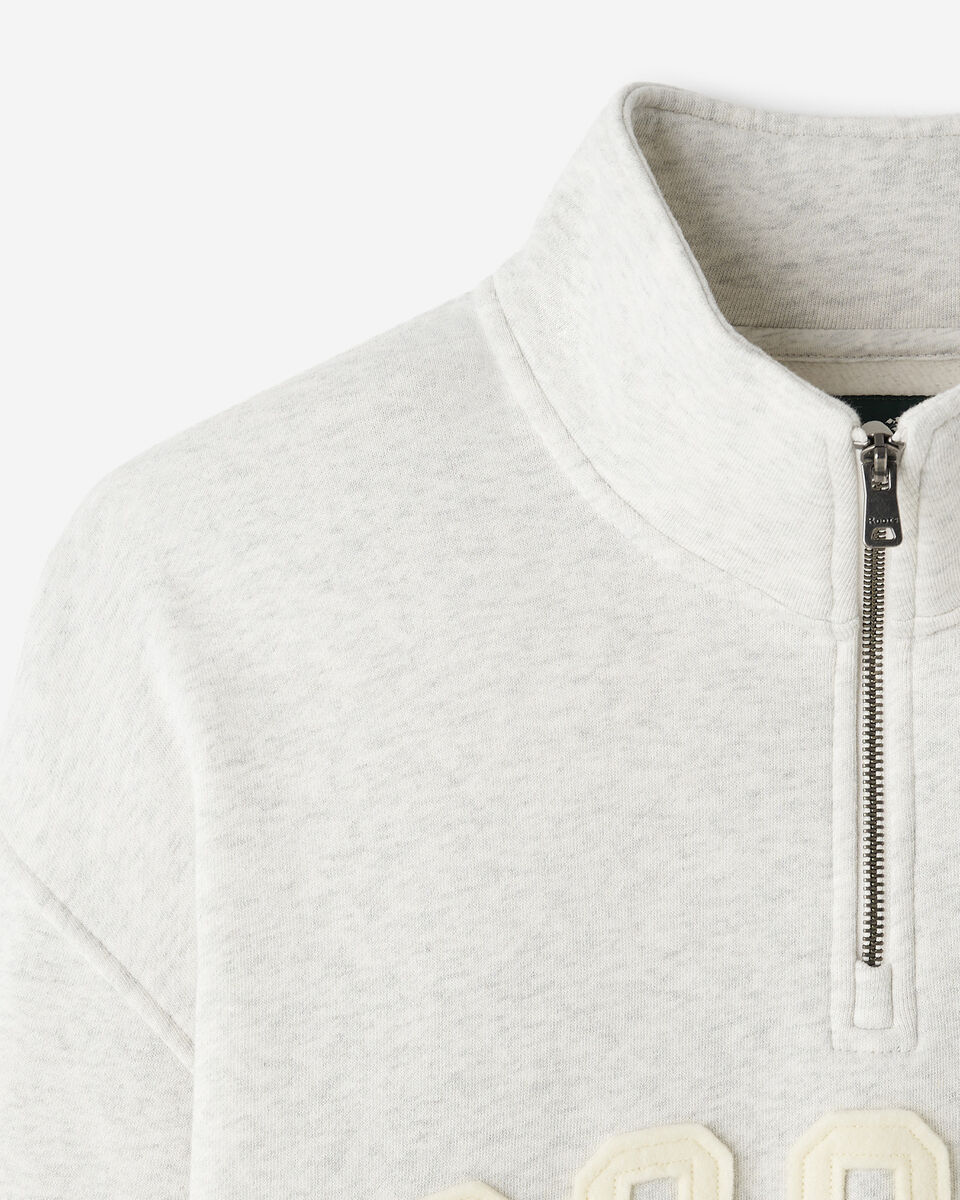 Roots Applique Half Zip Stein