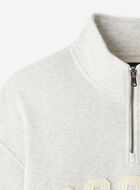 Roots Applique Half Zip Stein