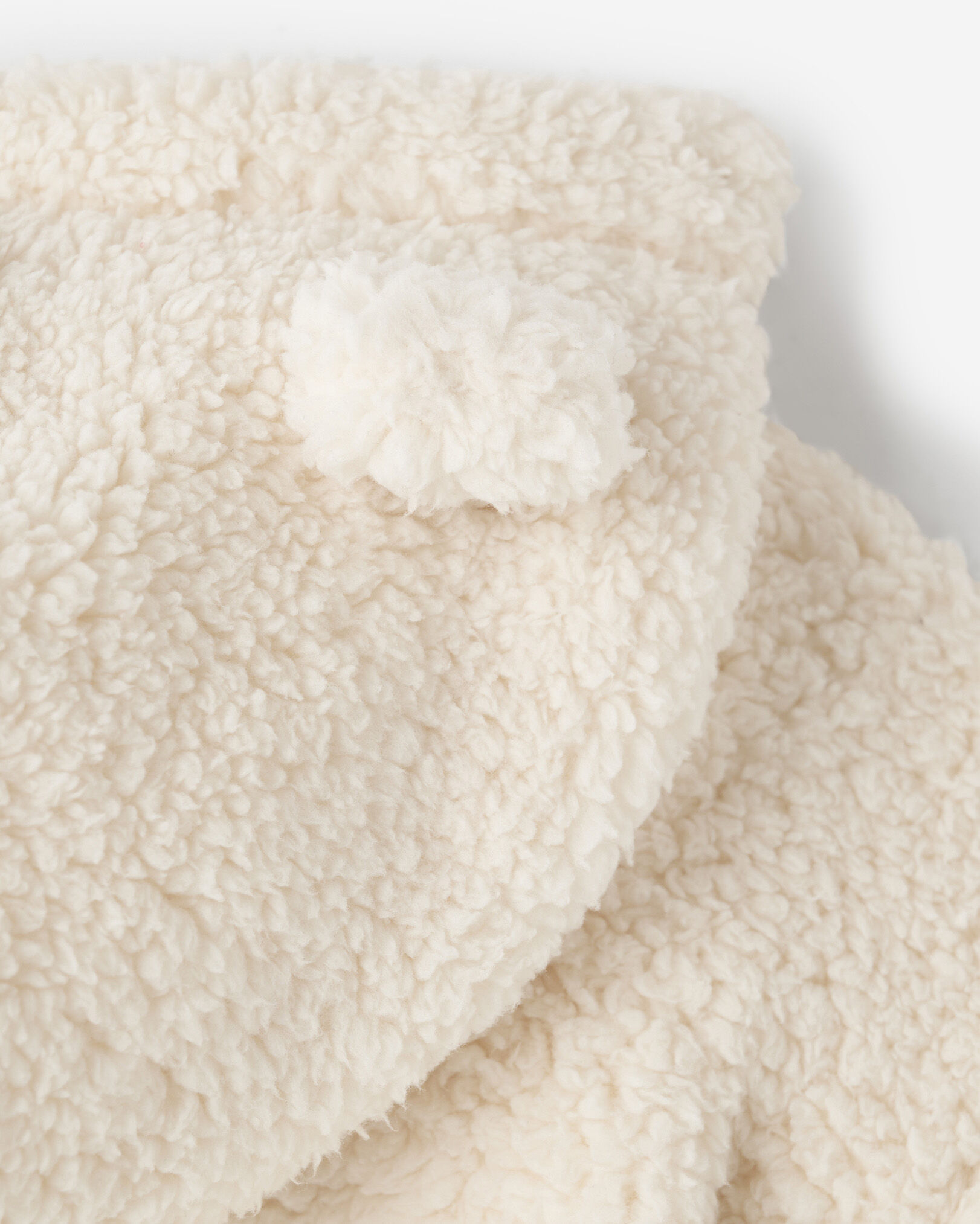 Chandail à capuchon et glissière en molleton style mouton Creekside pour tout-petits