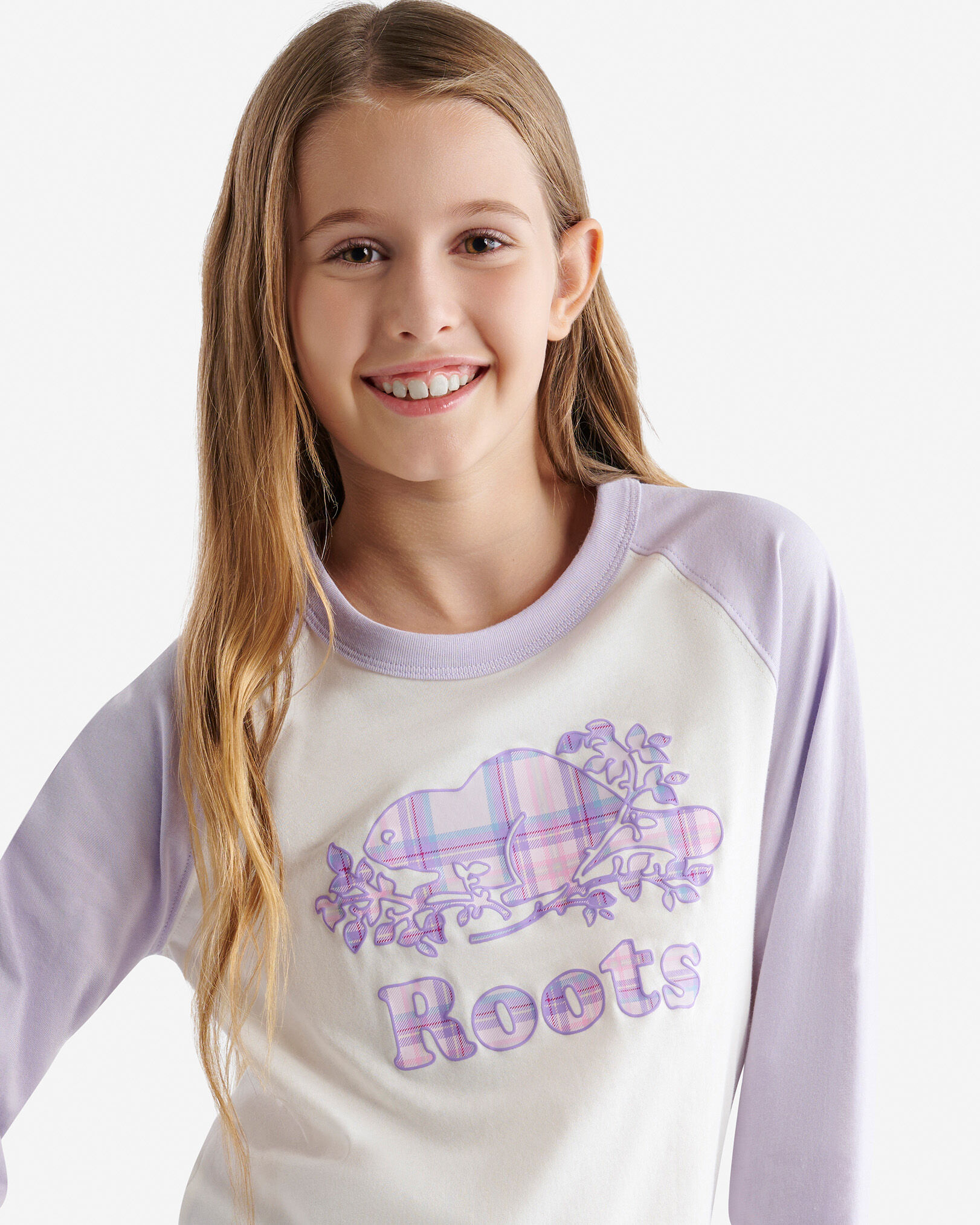 Kids Plaid Baseball T-Shirt
