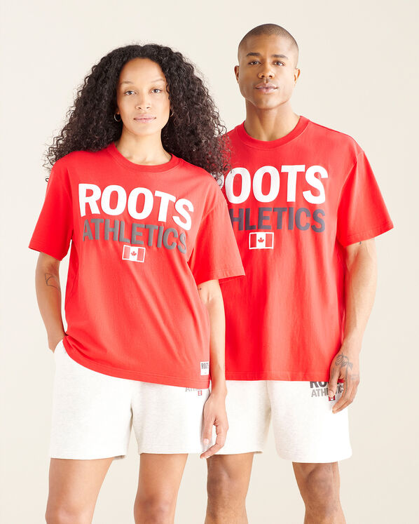 Roots Athletics Flag T-Shirt Gender Free