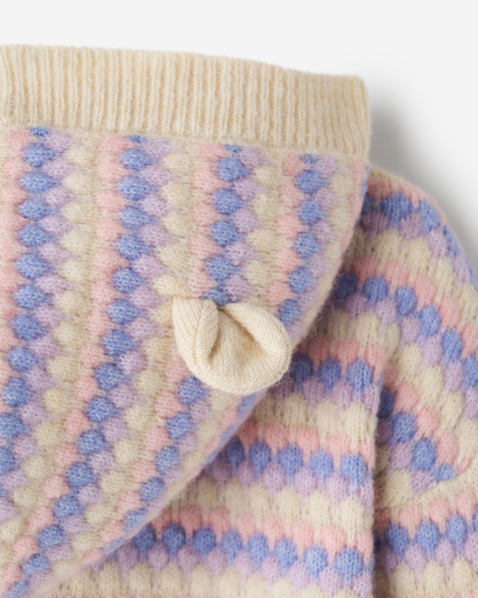Baby Bubble Knit Bear Cardigan