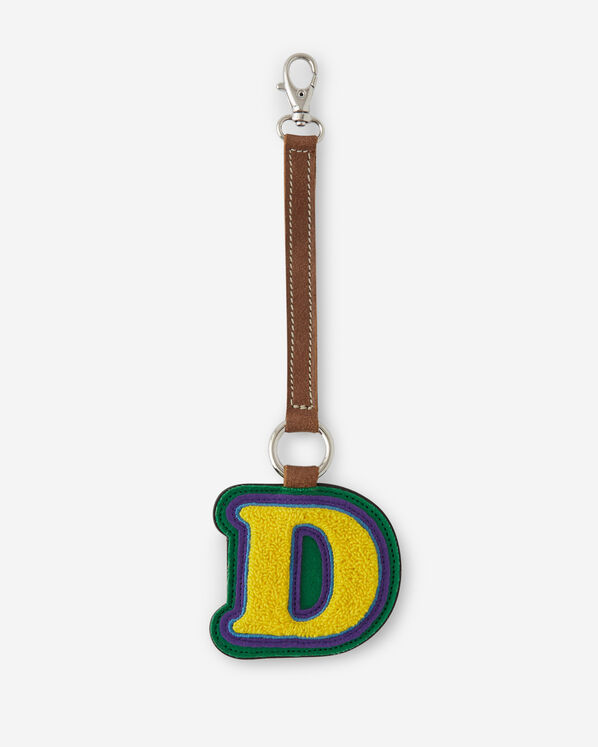 Breloque en chenille en forme de lettre
