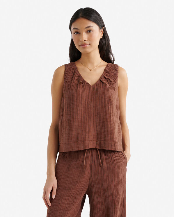 Camisole en gaze de coton Isla