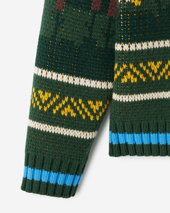 Toddler Cabin Shawl Fair Isle Cardigan Toddler Cabin Shawl Fair Isle Cardigan