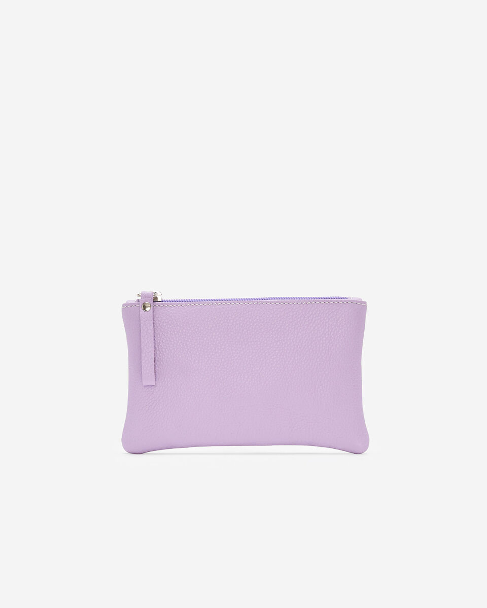 Pochette moyenne à glissière en cuir Cervino
