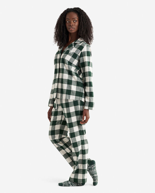 Womens Plaid Pajama Set Womens Plaid Pajama Set