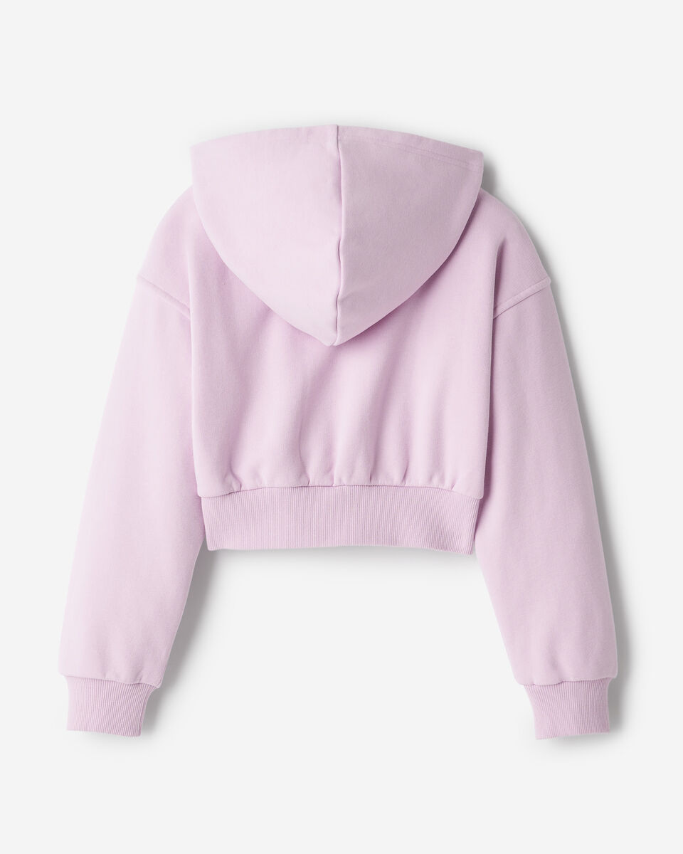 Chandail à capuchon et glissière court en molleton Nuage pour filles