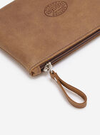 Grande pochette à glissière en cuir Tribe