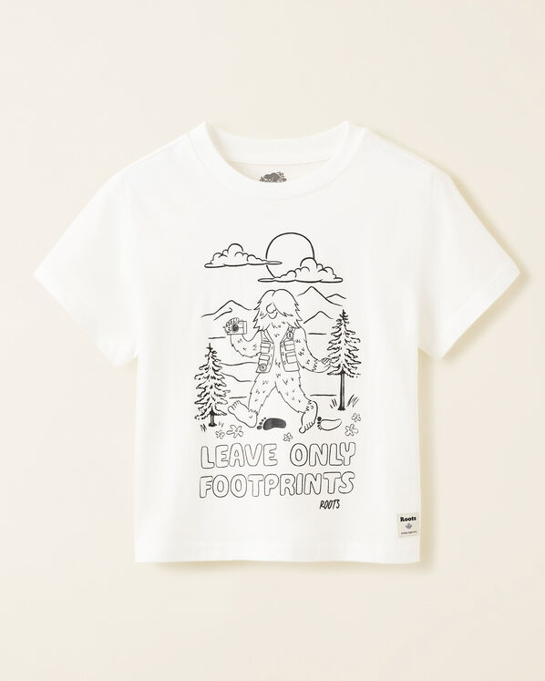 T-shirt Leave Only Footprints pour tout-petits