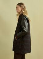 Moon Plaid A-Line Varsity Jacket