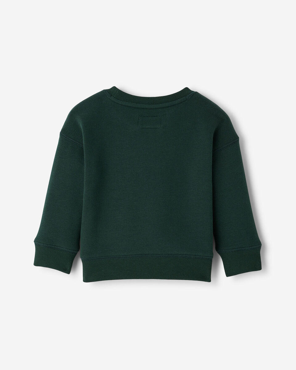 Baby Plaid Applique Crew