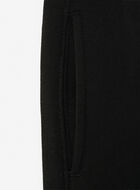 Pantalon ajusté à cheville côtelée en molleton de coton bio pour fille