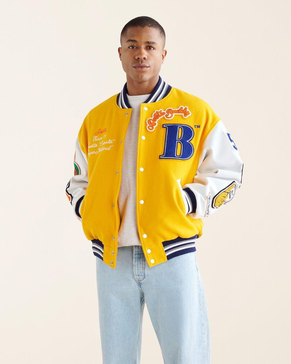 Roots X Better Gift Shop™ Buddy Varsity Jacket Gender Free