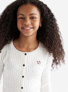 Girls Roots Signature Cardigan