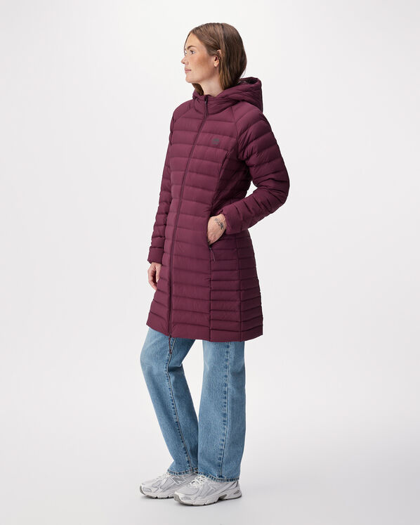 Blouson long compressible en duvet Roots