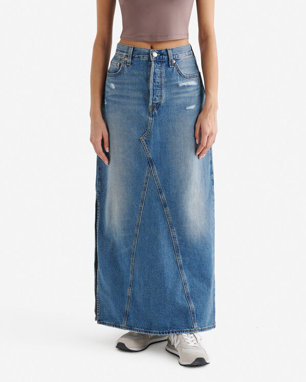 Levi's Iconic Long Womens Skirt With Slit