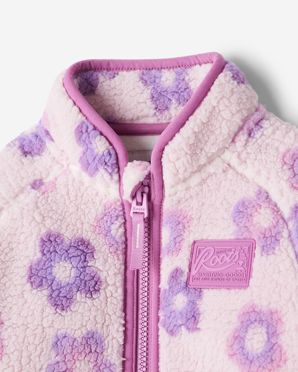 Toddler Girls Petal Pop Shearling Jacket