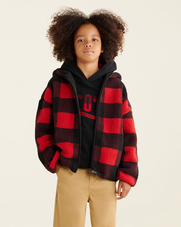 Kids Shearling Fleece Zip Hoodie