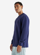 Chandail henley à col boutonné en tricot double Thompson
